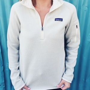 patagonia raw linen better sweater 1/4 zip